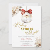 Making Spirits Bright Winter Bauble Cocktail Party 招待状 (正面)