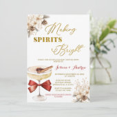 Making Spirits Bright Winter Floral Cocktail Party 招待状 (スタンド正面)