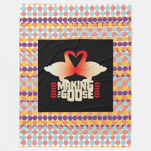 MAKING THE GOOSE BY MASANSER PIXELAT フリースブランケット (正面)