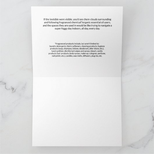 Making The Invisible Visible サンキューカード (内部)