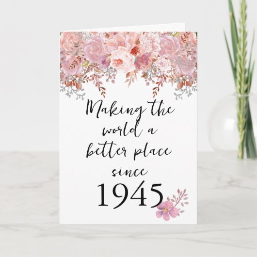 Making the World a Better Place 1945 80th カード (正面)