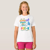 Making Waves スクールTシャツ 幼稚園年中さんから小学2年生の女の子向け Tシャツ (正面フル)