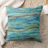 Making Waves 20 x 20ポリゴン装飾用クッション クッション (ブランケット)