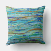 Making Waves 20 x 20ポリゴン装飾用クッション クッション (裏面)