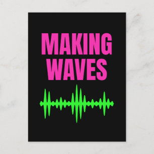 Making Waves - Sound Waves - Music Producer ポストカード