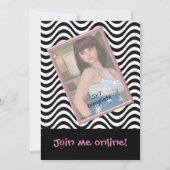 Making Waves Sweet 16ライブストリーム誕生日 招待状 (正面)