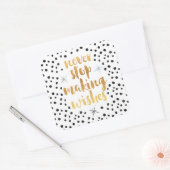 Making Wishes引用文 スクエアシール (封筒)