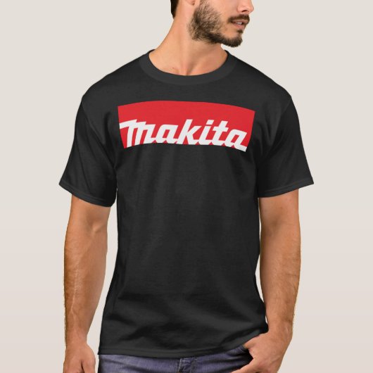 Makita Tools Logo (White On Red)   Tシャツ (正面)