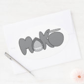 MAKOスラップ 楕円形シール (封筒)