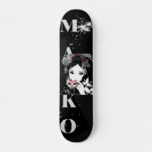 MAKO Maiko Geisha Cherry Blossoms Japanese スケートボード (正面)