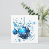 MAKOM1000- Blue Christmas - Blue Christmas Ornamen シーズンカード (スタンド正面)