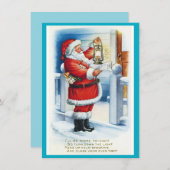 MAKOM1000- Christmas Santa Claus Vintage シーズンカード (正面/裏面)