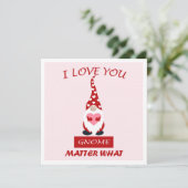 MAKOM1000- Gnome Cute Valentine Humor シーズンカード (スタンド正面)