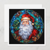 MAKOM1000- Stained Glass Santa シーズンカード (正面/裏面)