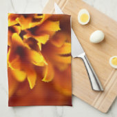 Makro der Studentenblume キッチンタオル (四つ折り)