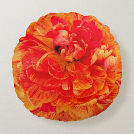 Makroaufnahme einer roten Blume ラウンドクッション