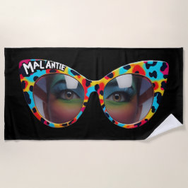 MAL ANTIE / Crazy Aunt Afrikaanse Humor ビーチタオル