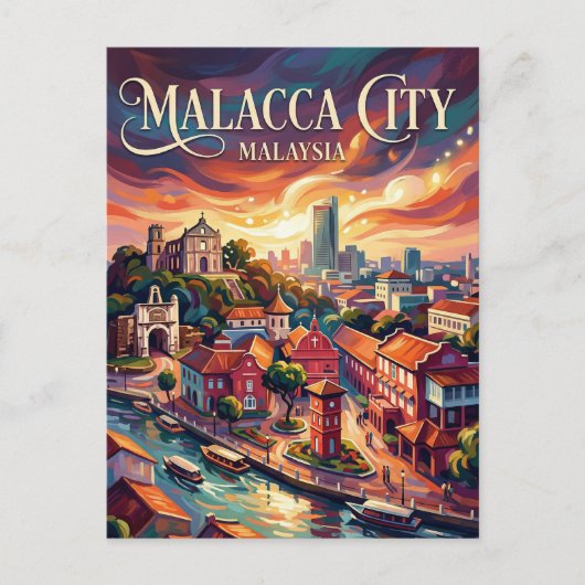 Malacca City Malaysia ポストカード (正面)