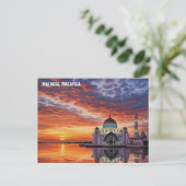Malacca Straits Mosque Malaysia Postcard ポストカード (スタンド正面)