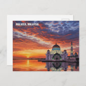 Malacca Straits Mosque Malaysia Postcard ポストカード (正面/裏面)