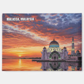 Malacca Straits Mosque Malaysia Postcard マグネット (正面)