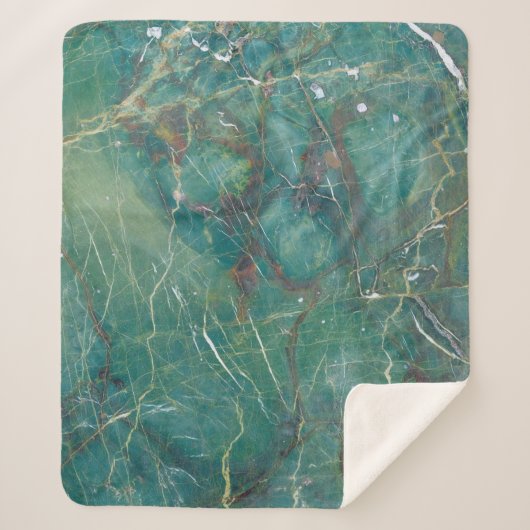 Malachite green marble texture, detail structure o シェルパブランケット (正面)