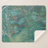 Malachite green marble texture, detail structure o シェルパブランケット (正面(横))