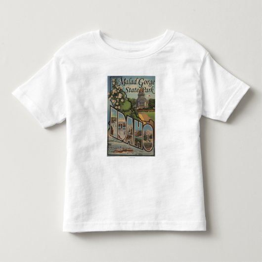 Maladの峡谷の州立公園、アイダホ トドラーTシャツ (正面)