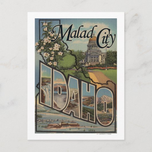 Malad CityLarge Letter ScenesMalad City, ID ポストカード (正面)