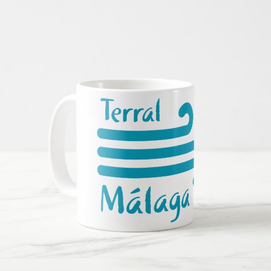Malagaへようこそ 4: Terral コーヒーマグカップ (正面左)