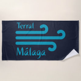 Malagaへようこそ 4: Terral ビーチタオル