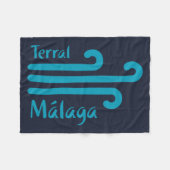 Malagaへようこそ 4: Terral フリースブランケット (正面(横))