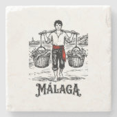 Malagaへようこそ 5: El Cenachero ストーンコースター (正面)