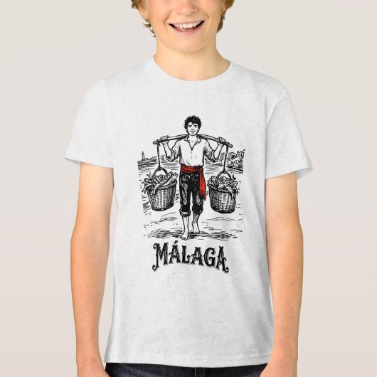 Malagaへようこそ 5: El Cenachero トライブレンドTシャツ (正面)