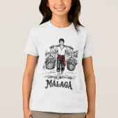 Malagaへようこそ 5: El Cenachero トライブレンドTシャツ (正面)