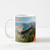 MALAGA、スペイン、ヨーロッパ、コーヒーMのzES032パノラマ コーヒーマグカップ (左)