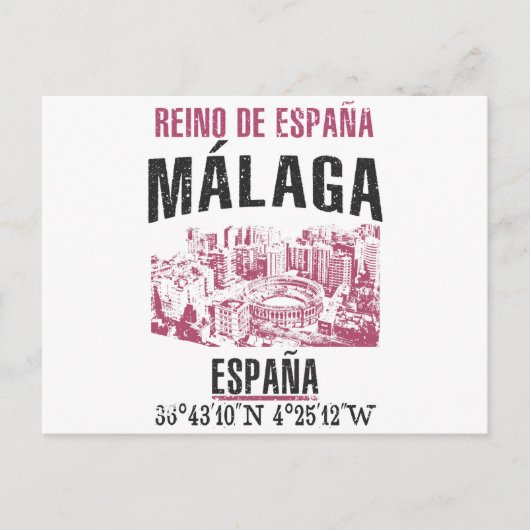 Málaga ポストカード (正面)