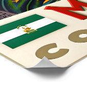 Malaga Costa Del Sol Mediterranean Spain Beach ポスター (角)