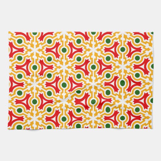 Malaga street walls 1 キッチンタオル (横)