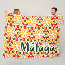 Malaga street walls 1 フリースブランケット