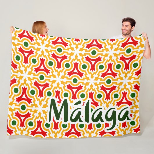 Malaga street walls 1 フリースブランケット (インサイチュ)