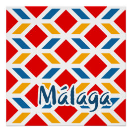 Malaga street walls 2 ポスター