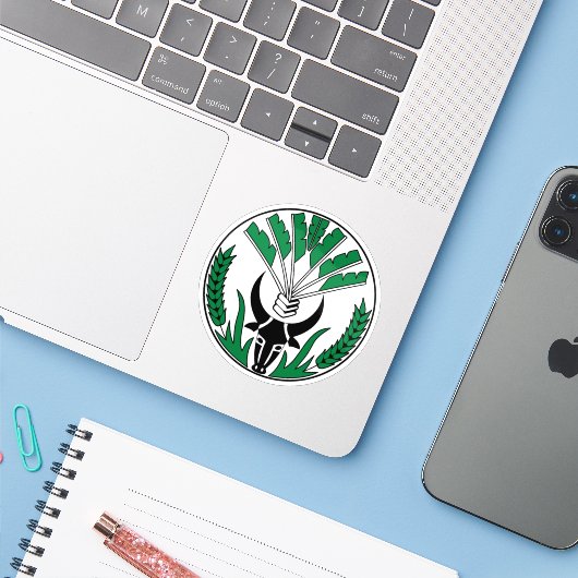 Malagasy Republic emblem (1958-1975), Madagascar シール (ノートパソコンとiPhone)