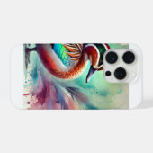 Malagasy Teal 151024AREF105 - Watercolor iPhoneケース (裏面横)