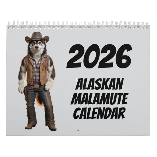 Malamute Calendar カレンダー (カバー)