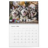Malamute Calendar カレンダー (1月 2026)