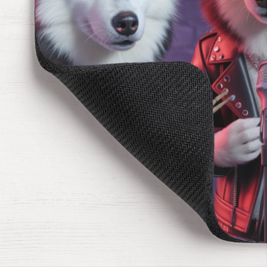 Malamute Punk Rockers Mousepad マウスパッド (コーナー)