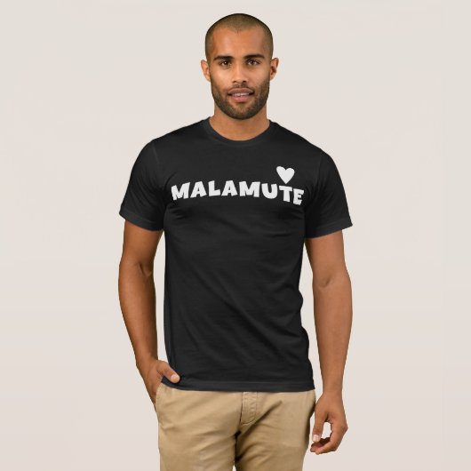Malamute Shirt For Alaskan Malamute Dog Lovers Tシャツ (正面フル)