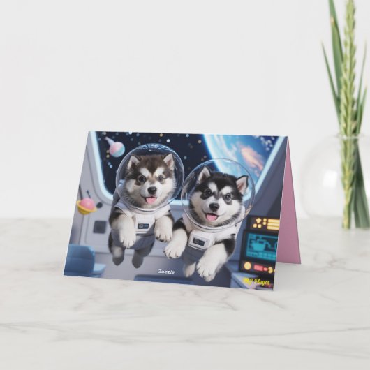 Malamute Valentine Card シーズンカード (裏面)