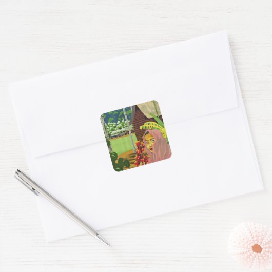 Malayaを参照 スクエアシール (封筒)